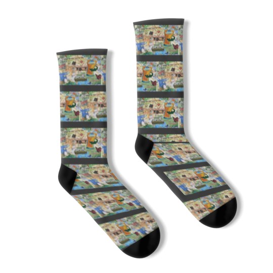 Discover University of Florida (Gainesville) Map Postcard Socks