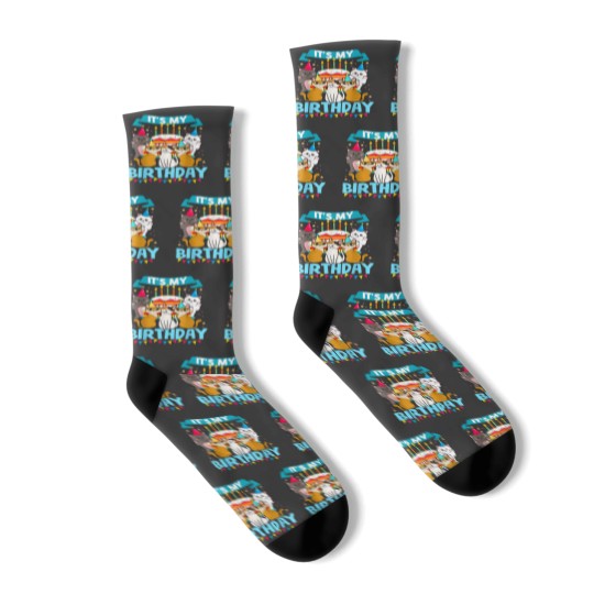 Discover My Birthday Cat and Kitten Party Day Girls and B Socks
