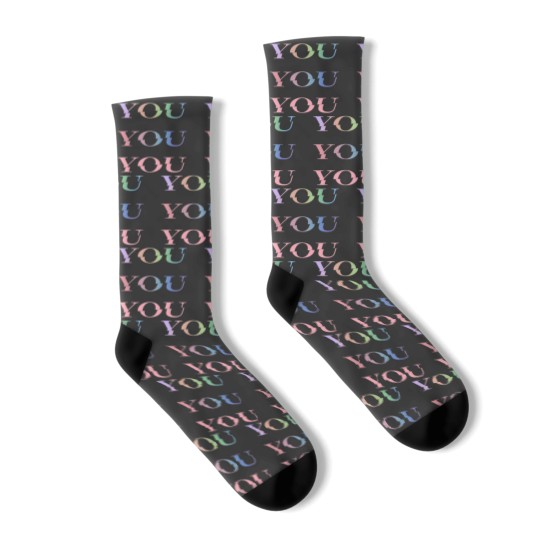 Discover You, yOU, YoU Socks