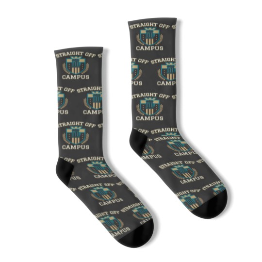 Discover Straight Off Campus-Beer Crest Socks