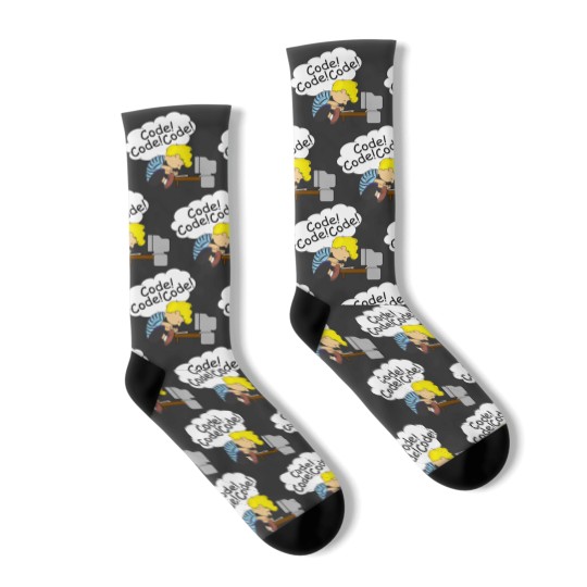 Discover Code Code Code Socks
