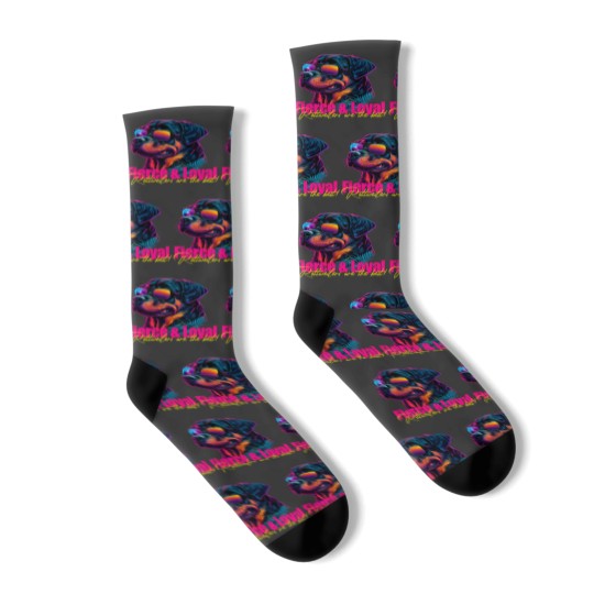 Discover Rottweiler Dog in Sunglasses Socks