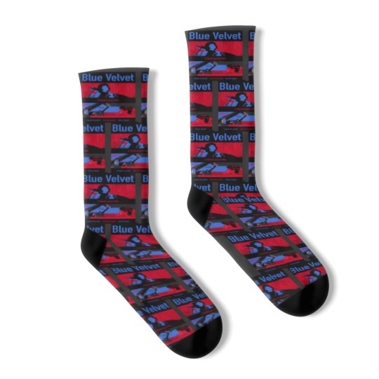 Discover Blue Velvet Socks