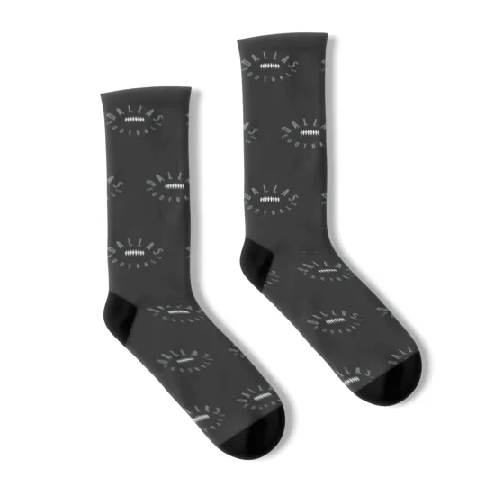 Discover Dallas Football Laces Team Fan Sticker Socks