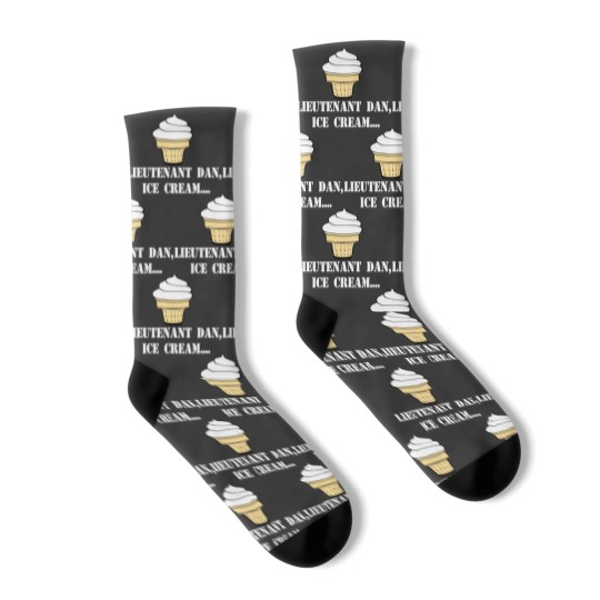 Discover Forrest Gump Quote - Lieutenant Dan Ice Cream Socks