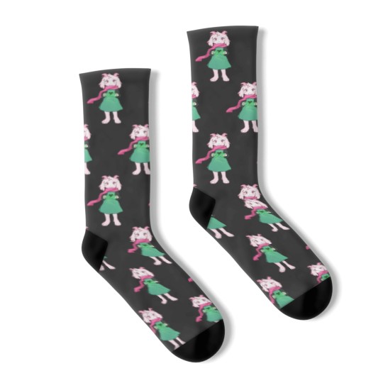 Discover Cute Ralsei - Deltarune Chapter 2 Sticker Socks