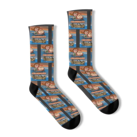 Discover Carl Wheezer and Jimmy's Mom star in Croissant - Movie Poster Parody Poster Socks