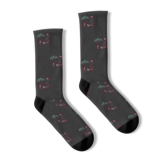 Discover Funny Summer Santa Christmas In July Socks
