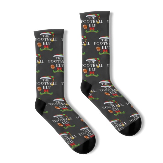 Discover American Football Elf Family Matching Christmas Funny Socks