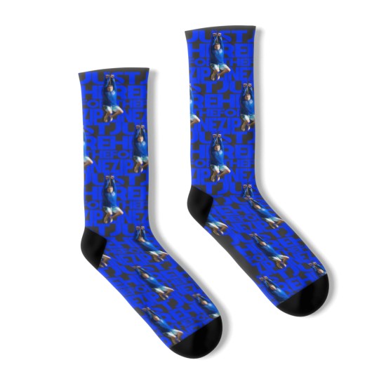 Discover RONNIE Just Here For The Zip Line Socks