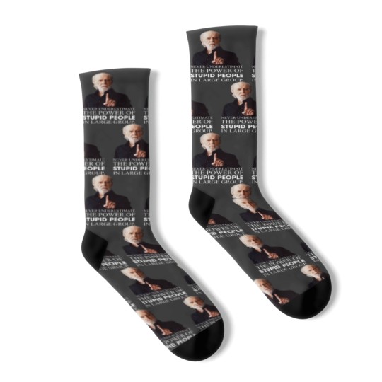 Discover George Carlin Funny Quote Socks
