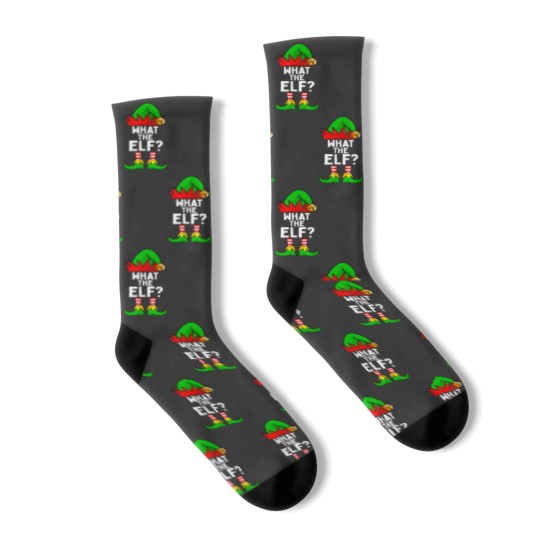 Discover What-The Elf Matching Family Christmas Socks