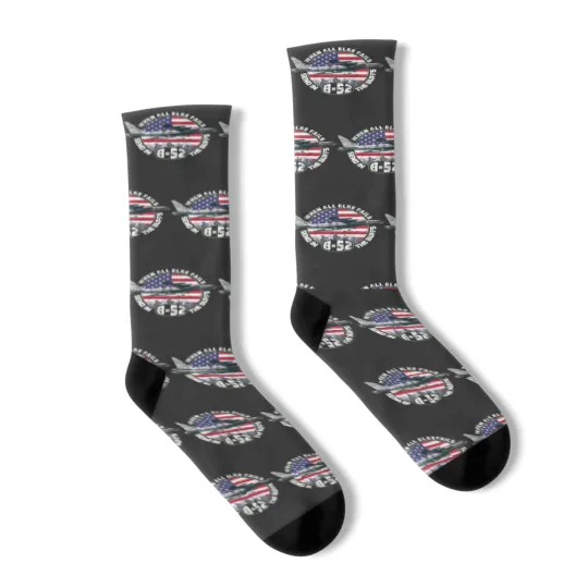 Discover Send in the Buffs  B-52 Stratofortress Bomber Design Socks