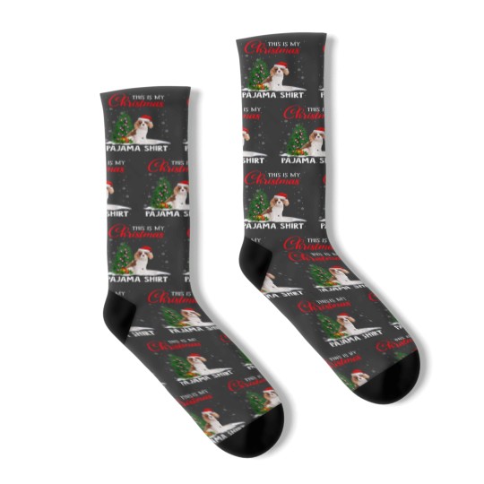 Discover This Is My Christmas Pajama Cavalier King Charles Spaniel Socks