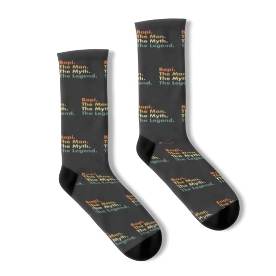 Discover Bopi The Man The Myth The Legend Father Dad Uncle Gift Idea 7522 Socks
