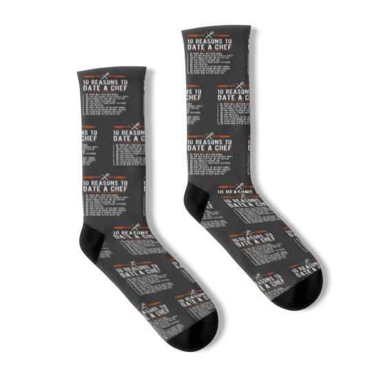 Discover 10 Reasons To Date A Chef Gift Funny Cook Assistant Gift Socks