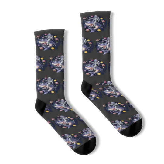 Discover Catstronaut Funny Socks