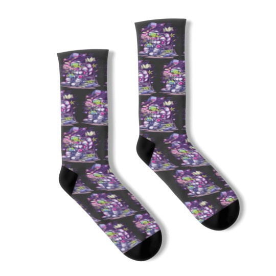 Discover Space Alien Socks