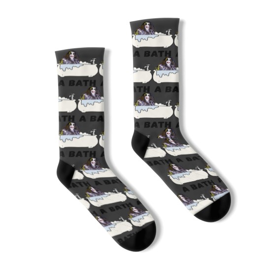 Discover A Bath - Abbath Black Metal meme Sticker Socks