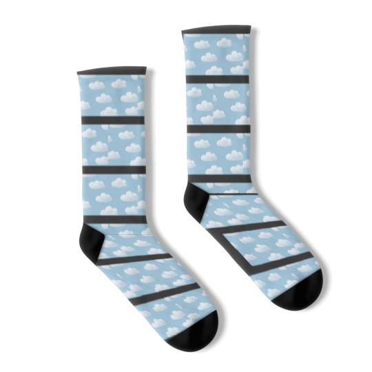 Discover Cloud, Cloud, Cloud. Throw Pillow Socks