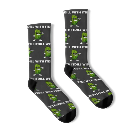 Discover Dill Pickle Design For Men Women Kids Cucumber P Socks
