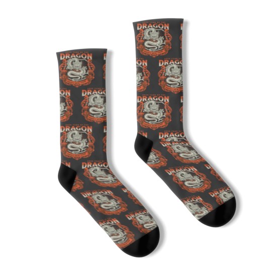Discover Year of the Dragon Shirt done in KITTLE Socks
