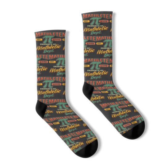 Discover Mathlete Mathletic Department Math PI Socks