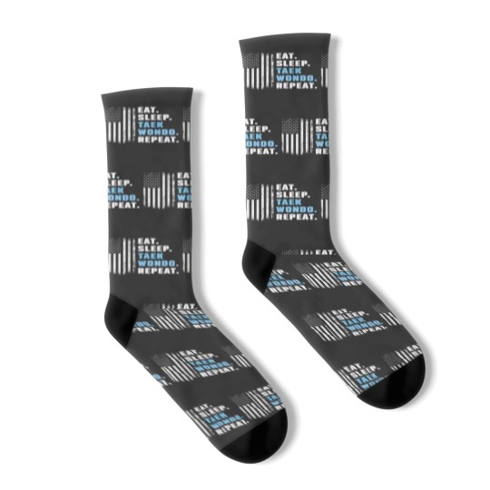 Discover eat sleep taekwondo repeat american flag usa fathers day Socks
