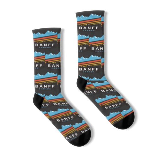 Discover Banff Canada Socks