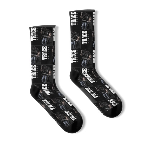 Discover Trace Guitar Music Band Adkins Logo Socks