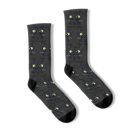 Discover Toothless  Night Fury  How to train your dragon Socks