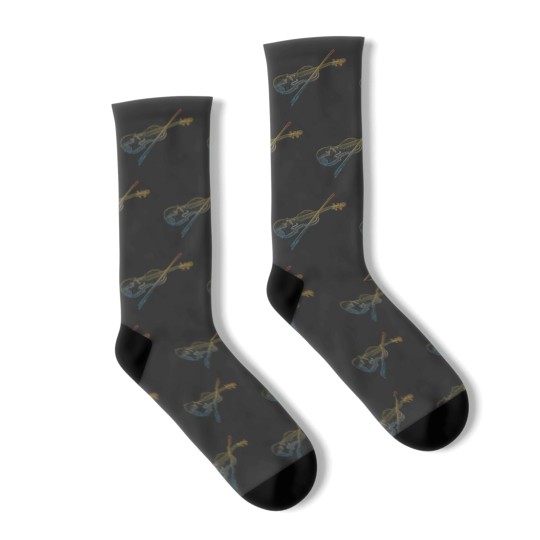 Discover Violin Player Music Socks