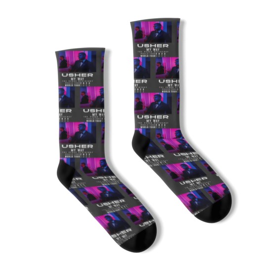 Discover Usher My Way Tour Socks