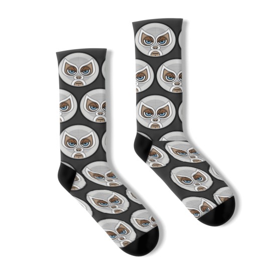 Discover Lucha Libre - Santo Socks