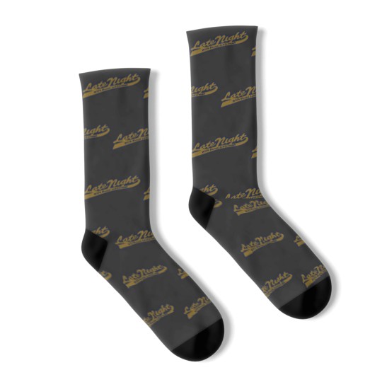 Discover Vintage Late Night David Letterman Socks