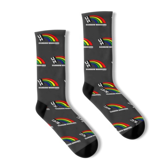 Discover University of Hawaii Hawaii Rainbow Warrior logo Socks