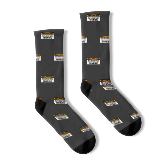 Discover Running Sticker Socks