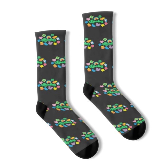 Discover Lucky Charm Shapes Marshmallows Happy St Patricks Day Irish Socks