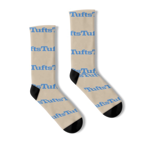 Discover Tufts University Logo Socks