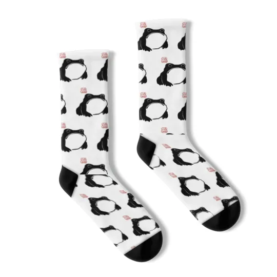 Discover Unimpressed Frog Socks, Grumpy Frog  Socks