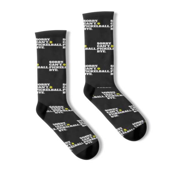 Discover Funny Sorry Can't Pickleball Bye Socks