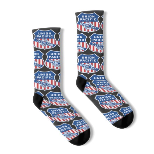 Discover Union Pacific Railroad Obsolete Logo - Union Pacific Railroad - Socks