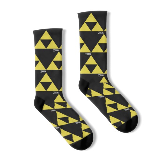 Discover Nintendo Legend Of Zelda Classic Iconic Triforce Socks
