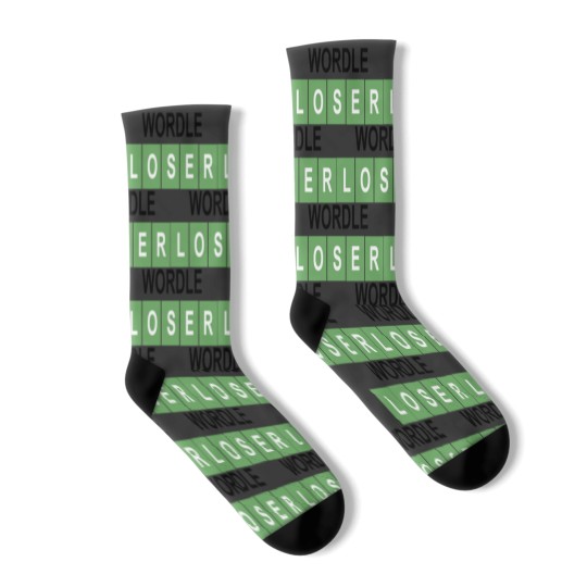 Discover Wordle Loser Socks