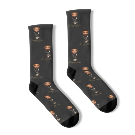 Discover Vintage Champagne Mami Crewneck Socks, Drake Socks