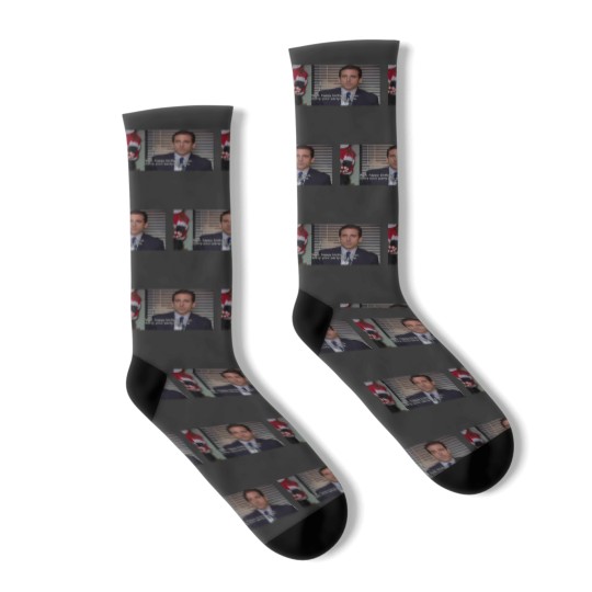 Discover Michael Scott Socks, Well Happy Birthday Jesus Sorry Your Party's So Lame Socks, The Office Christmas Sweater, The Office Socks LK602