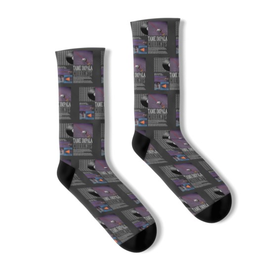 Discover Vintage Bootleg Inspired Socks Tame Impala Currents Vintage Socks
