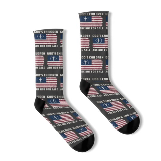 Discover God's Children Are Not For Sale Inspirational Socks