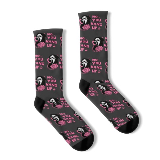 Discover Funny Ghost Face Socks - No You Hang Up Design