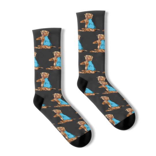 Discover Funny dogue de bordeaux Dog I Love Mom Tattoo Socks
